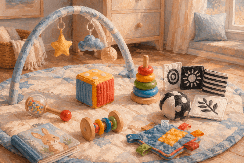 Developmental Toys for Babies from 1 to 12 Months